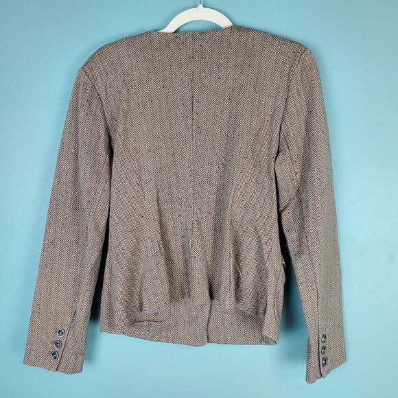 Cabi Penny Herringbone Fleck Blazer Jacket Size Large - Picture 2 of 5